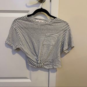 Stripped Crop Top T-shirt